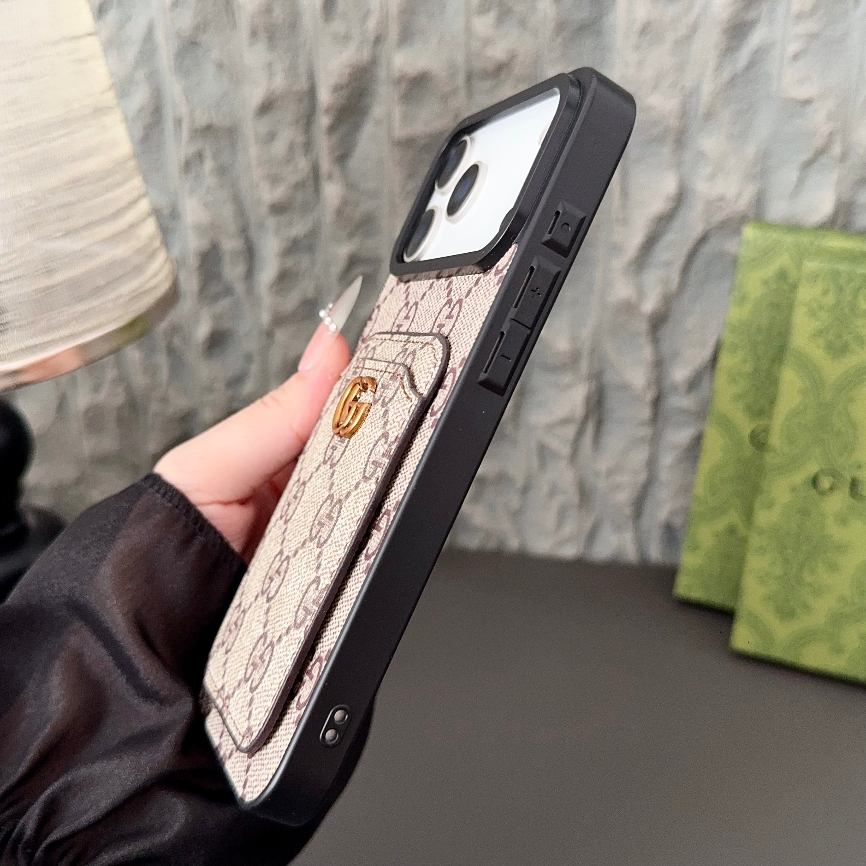 Trendy Phone cases for iPhone 17 – Luxury Designer Phone Case with Wallet Card Holder