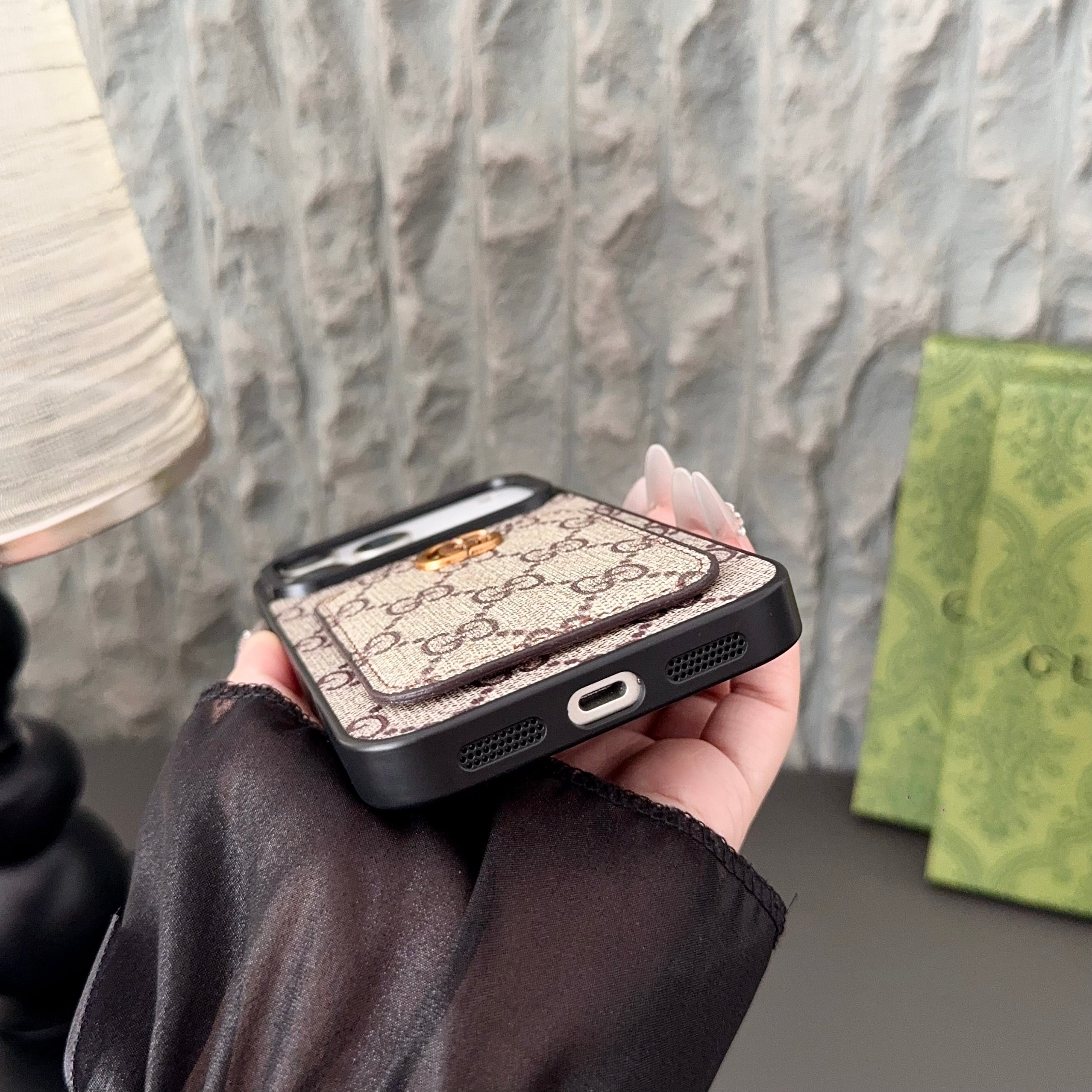 Trendy Phone cases for iPhone 17 – Luxury Designer Phone Case with Wallet Card Holder