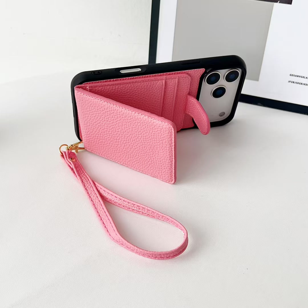 iPhone 17 with Wallet Card Holder – Luxury Designer Phone Case